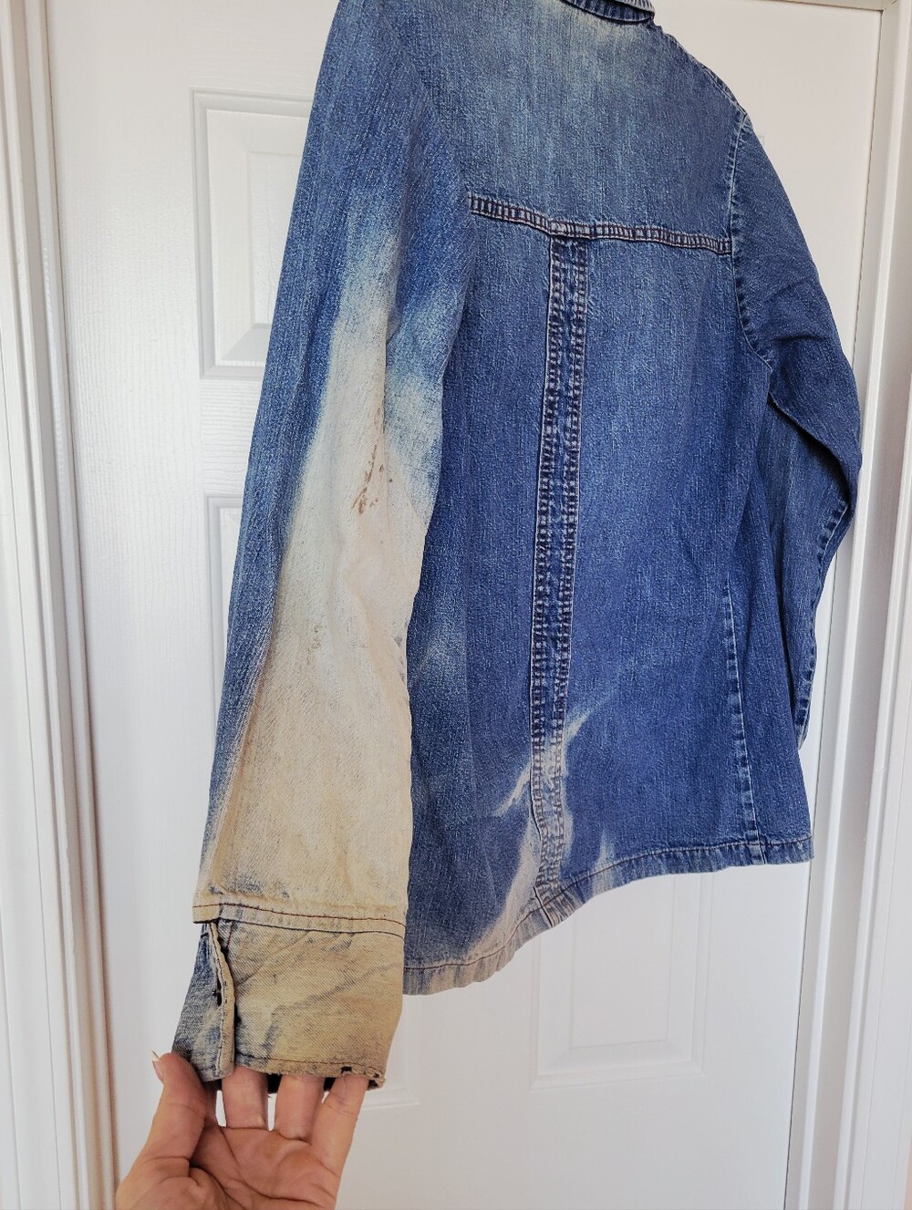 Vintage 1970s Levis Panatela Denim Shacket Trucker Lightweight Jacket - Picture 4 of 13
